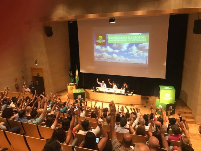 En el Centro de Congresos y Exposiciones de San Fernando más de trescientos representantes de AxSí en todo el territorio culminaban el proceso emprendido por la Asamblea en primarias y aprobada por la Coordinadora Nacional.