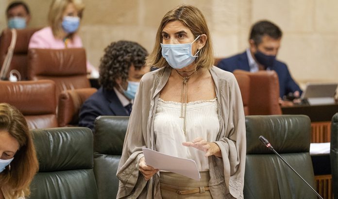 La consejera de Empleo, Formación y Trabajo Autónomo, Rocío Blanco., anuncia ayudas para autónomos.