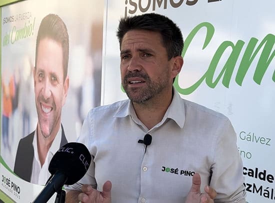 José Pino El portavoz de Andalucía Por Sí en el Ayuntamiento de Vélez-Málaga, José Pino,