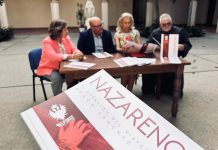 Diputación colabora en la impresión del catálogo de la exposición ‘Nazareno. II estación del Vía Crucis según Sánchez Mesa’ El acto ha tenido lugar en el patio del convento de San Francisco.